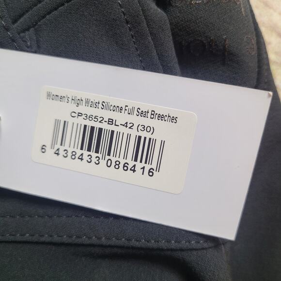 Women's Black Performance Riding Breeches NWT - Picture 9 of 11